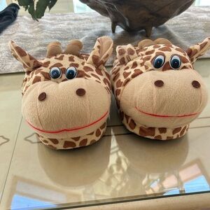 Giraffe Plush Slippers